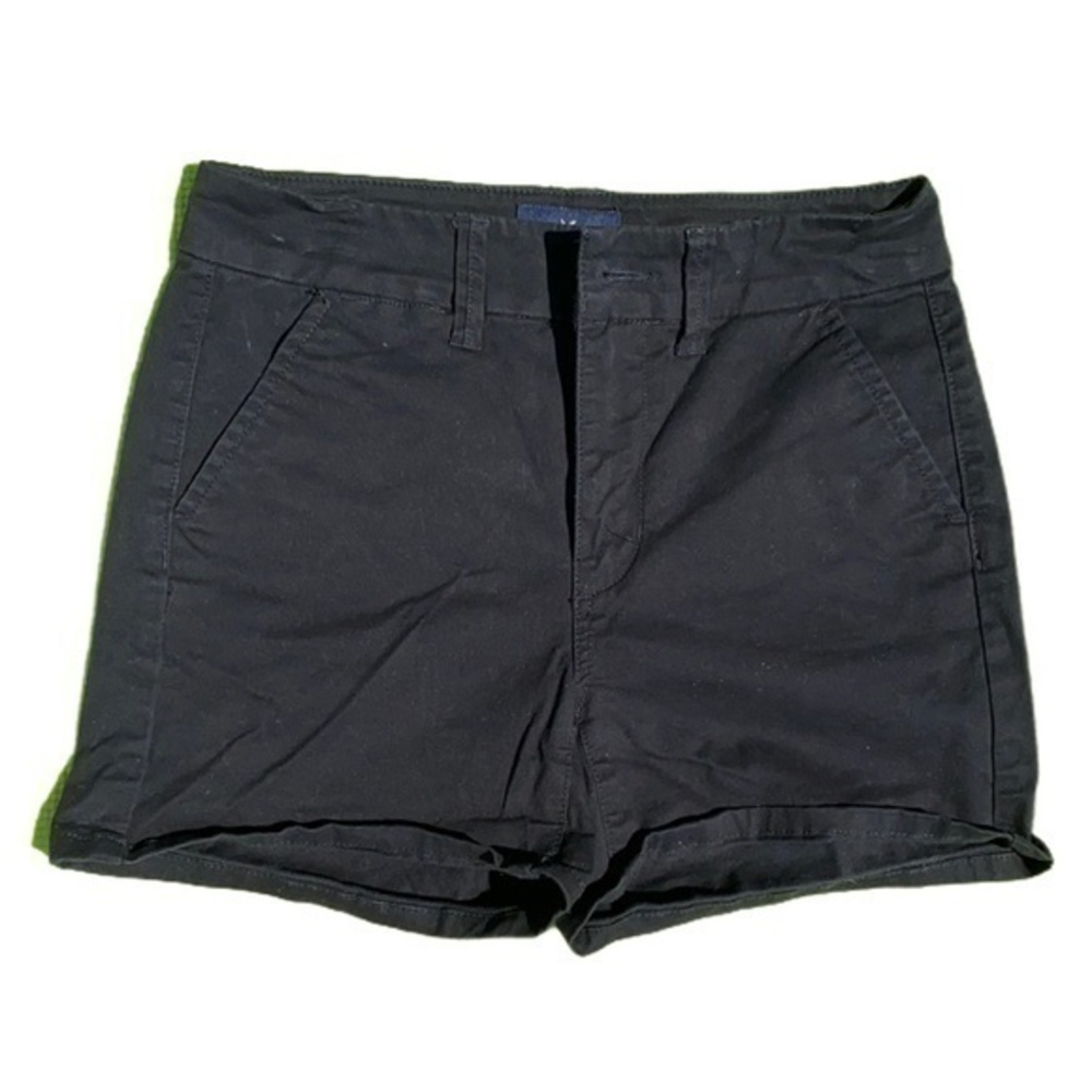 American Eagle shorts hi-rise shortie stretch size 0 black
